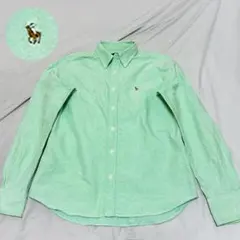 ラルフローレン　ミントグリーン ボタンダウンシャツ　M スリムフィット