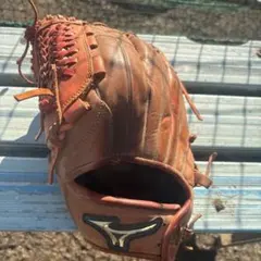 Mizuno 軟式グローブ オレンジ
