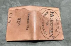 期間限定値下げ HORWEEN ホーウィン フル コードバン 折り財布