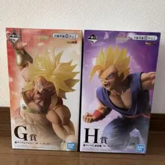 ドラゴンボール一番くじ　G賞　超サイヤ人ブロリー／H賞　超サイヤ人孫悟飯　セット