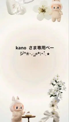 kano さま専用ページ°❀⋆.ೃ࿔*:・๋࣭ ⭑