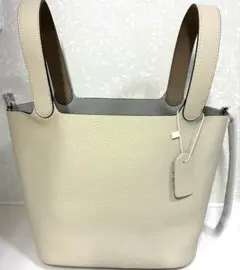 【新品】本革キューブバッグ/ハンドバッグ 2way仕様