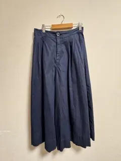 ユニクロ ガウチョパンツ ネイビー Sサイズ