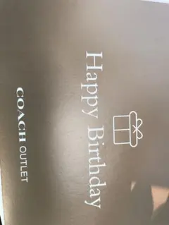 coach コーチ　ハガキ　バースデーカードのサムネイル