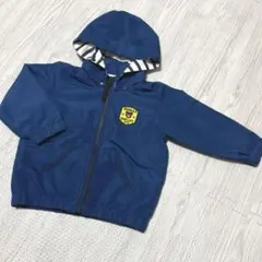 ミキハウス　ダブルビー　ジャンパー　ウィンドブレーカー　男の子　青　ブルー　90