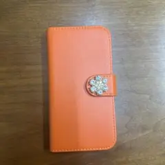 美品　ARROWS M03 スマホケース　オレンジ　手帳型　未使用