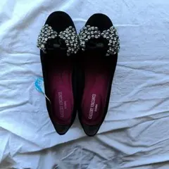 GALLETTA VIGONTI ビジュー付きパンプス サイズ5