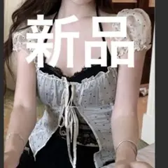 SHEIN シーン　トップス　キャミソール付き　レース　ドット