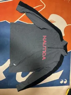 NAUTICA ハーフジップ スウェット グレー ブラックのサムネイル