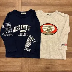 WASK 長袖Tシャツ 2枚セット 100cm