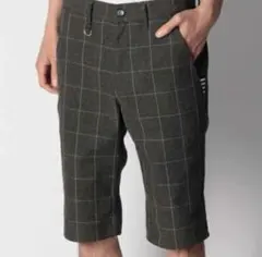 新品 THE SHOP TK チェック柄 ハーフパンツ M グレーのサムネイル