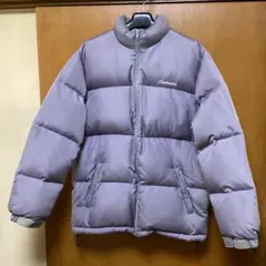 Carhartt カーハート ダウンジャケット　グレーベージュ　XL 刺繍ロゴ