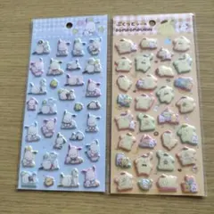 ぷくっとシール　サンリオ　ダイソー