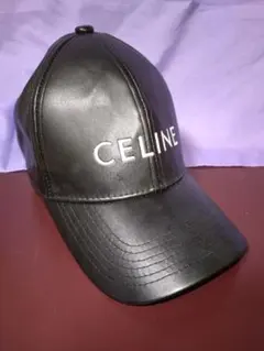 CELINE ロゴ刺繍 キャップブラック キャップ ユニセックスのサムネイル