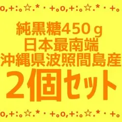 2個 純黒糖 黒糖 粉黒糖 調味料 沖縄県波照間島産