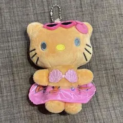 ハワイアンスタイル 日焼けキティ キーホルダー