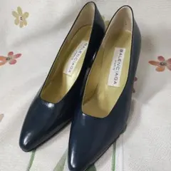 【未使用】BALENCIAGA バレンシアガ パンプス　ネイビー　36 約23㎝のサムネイル