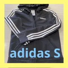 adidas パーカー Sサイズ 3本ライン　S