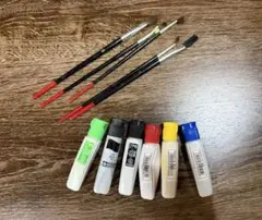 【送料無料】水彩絵の具 6色セット 筆付き