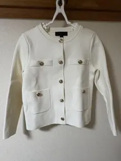 ジャケットカーディガン ノーカラージャケット