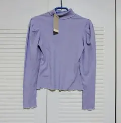 セゾンドパピヨン ラベンダー 長袖トップス Sサイズ　未使用　タグ付き　F31