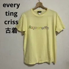 every ting criss 黄色　ラガ　レゲエ　ラガマフィン　フェス　古着
