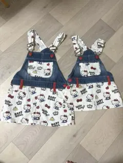 BABYDOLL キティ 80cm 100cm ジャンバースカート 2点セット