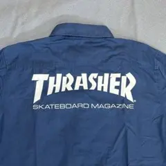 THRASHER 長袖シャツ ネイビー XL ワークシャツ スラッシャーのサムネイル