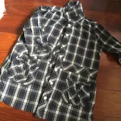 チェックシャツ ワンピース