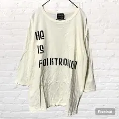11391 WHITE LINE 7分袖 Tシャツ カットソー 46 日本製古着