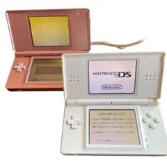 2台セット　Nintendo DS LITE メタリックロゼ　クリスタルホワイト