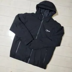 【LOGOS】ブラックダウンジャケット フード付サイズ5L