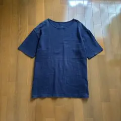 STUDIOUS日本製ボーダーTシャツ紺カットソーML古着メンズ半袖ネイビーのサムネイル
