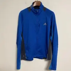 adidas アディダス 青 ジャージ メッシュ切替ジャケット L