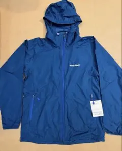 美品 montbell マウンテンパーカー シャルモパーカー ブルー ネイビー 美品 montbell マウンテンパーカー シャルモパーカー ブルー