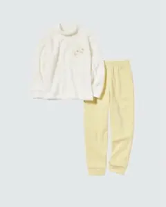 最終お値下げ　ちいかわサンリオ　フリースパジャマセット 130cm イエロー