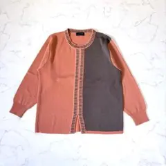 Excellent HIGH FASHION/ニット/M/バイカラー/配色/長袖