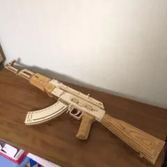 木製立体パズル アサルトライフル AK-47 モデルのサムネイル
