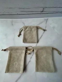 picollot スエード巾着 ピアス収納 3個セット