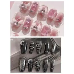 地雷系 量産型 ネイルチップ