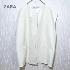 Zara ポンチョタイプ サマージャケット ホワイト XS - メルカリ