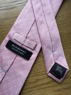 ア*ナ様 BURBERRY BLACK LABEL ピンク ドット柄 ネクタイ