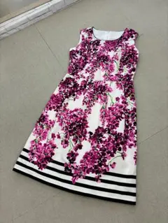 （L07402）Harrods ハロッズ フラワー　花柄　プリント ワンピースのサムネイル