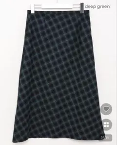 nugu haku チェックミディアムスカート