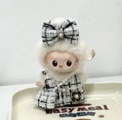 k*様 labubu洋服ラブブぬいぐるみ着 10cm 着せ替え服トレンド い3点