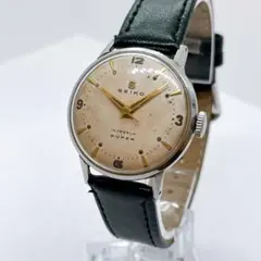 現状品 Seiko super 手巻き メンズ 稼働 革ベルト - メルカリ