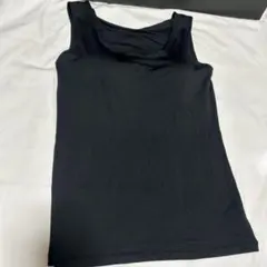 極美品トリンプ　タンクトップブラ　カッププラ付タンクトップ L黒