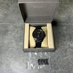 稼働品】SEIKO 電波ソーラー 7B42-0AT0 黒 箱/余りコマ付 - メルカリ