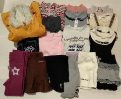 110cm女の子　ファミリア　スーリー　マザウェイズ 他18点　秋冬　まとめ売り