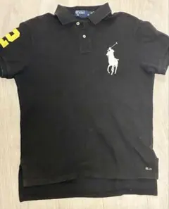 Polo by Ralph Lauren 黒ポロシャツ M ビッグポニー